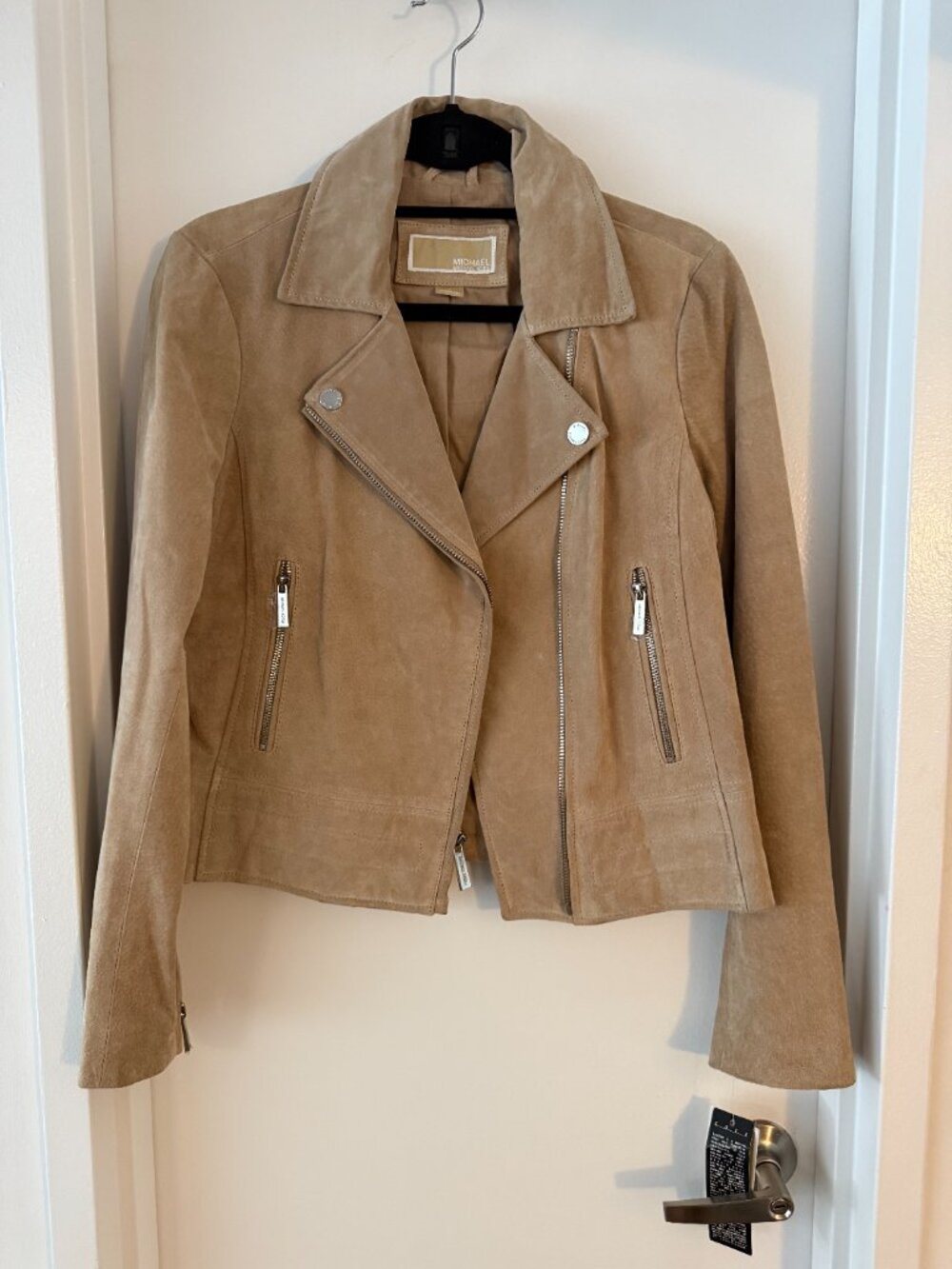Michael  by Michael Kors Moto Suede Jacket.  Women's M